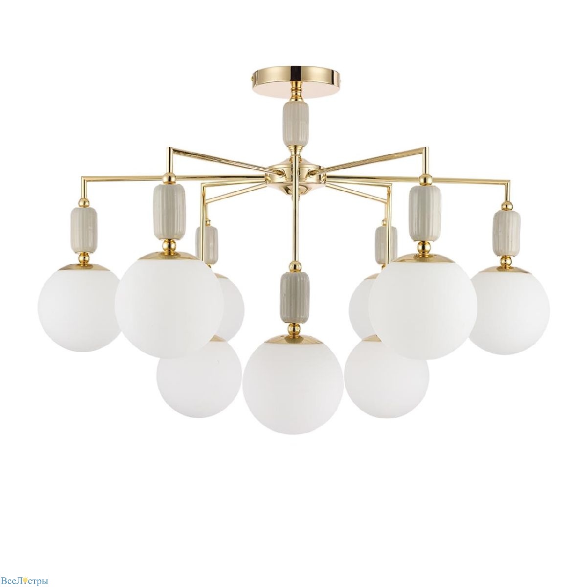 люстра на штанге lumion vivien 6580/9c