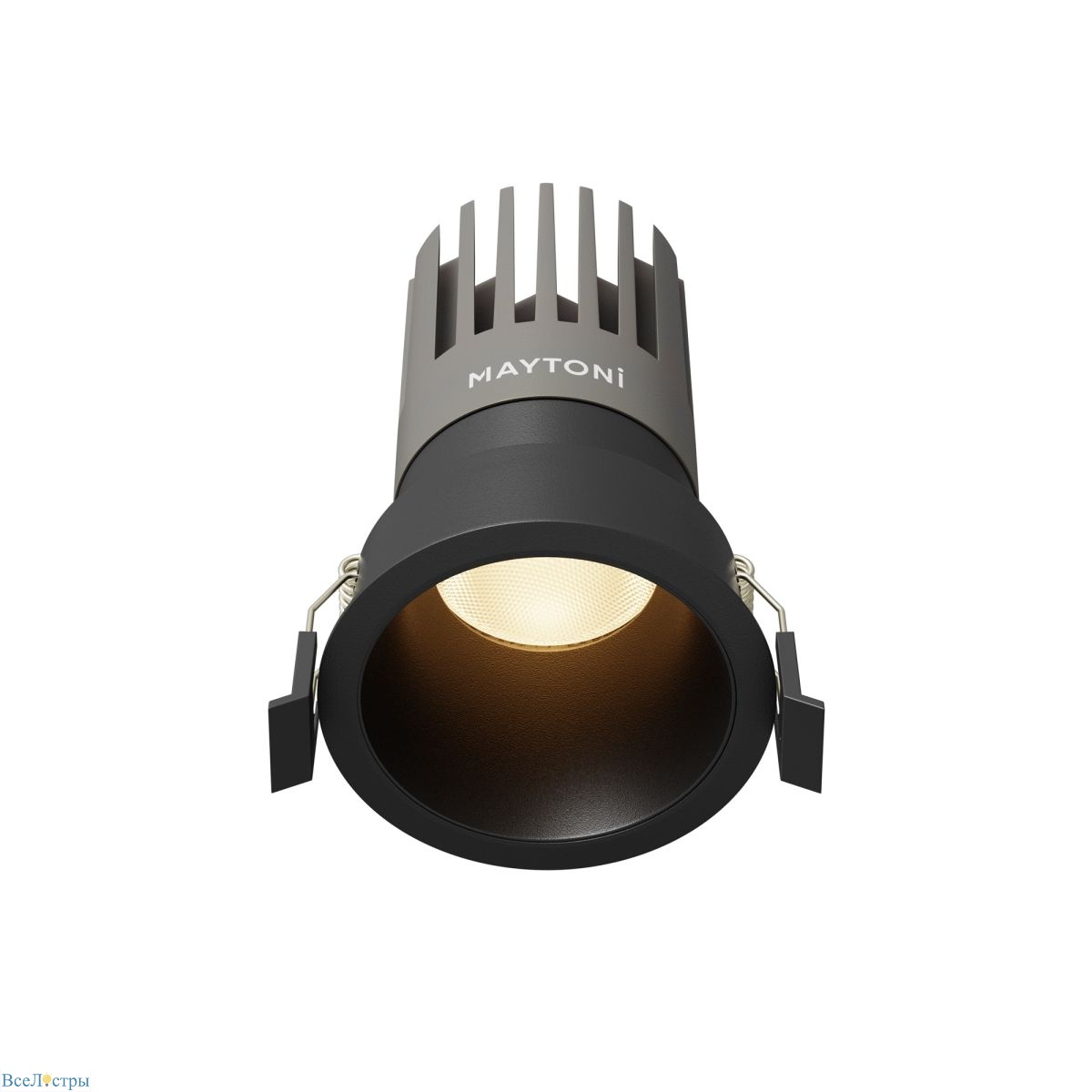 встраиваемый светильник maytoni technical dip dl118-15w-3k-b