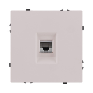 Розетка Ethernet RJ45 Cat.6, кашемир матовый Kollinger Eclipse EC-017CM