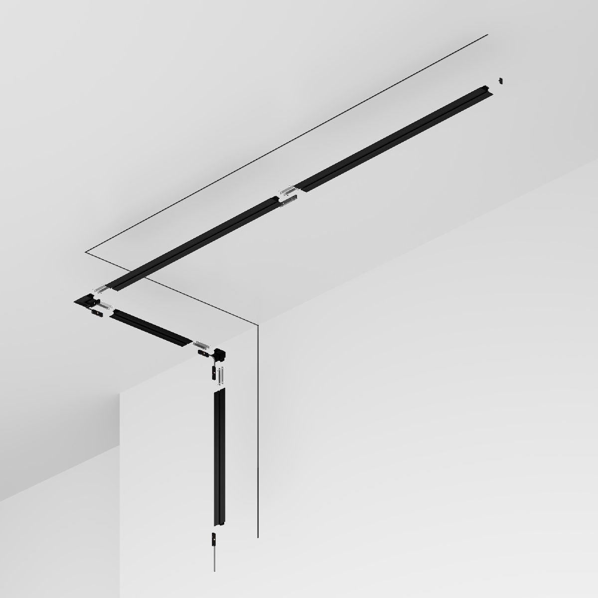 шинопровод встраиваемый maytoni levity trx184-131b