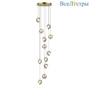 Каскадная люстра Delight Collection MD24001033-12A gold/clear