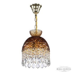 Подвесной светильник Bohemia Ivele Crystal 5478/22 G Amber/M-1F Leafs