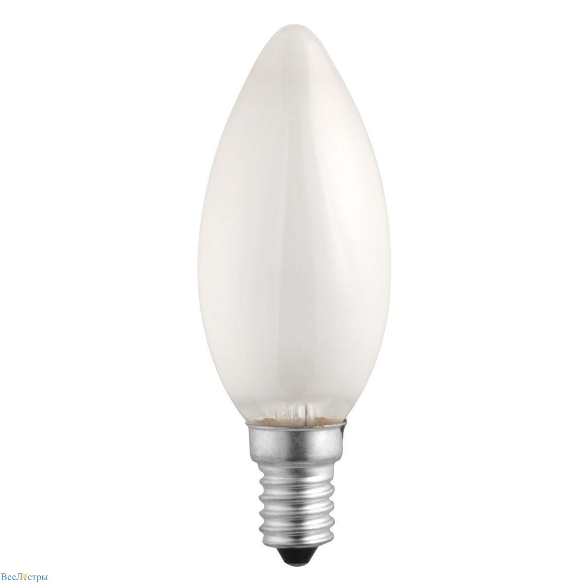 лампа накаливания jazzway e14 40w 2700k матовая 3320515