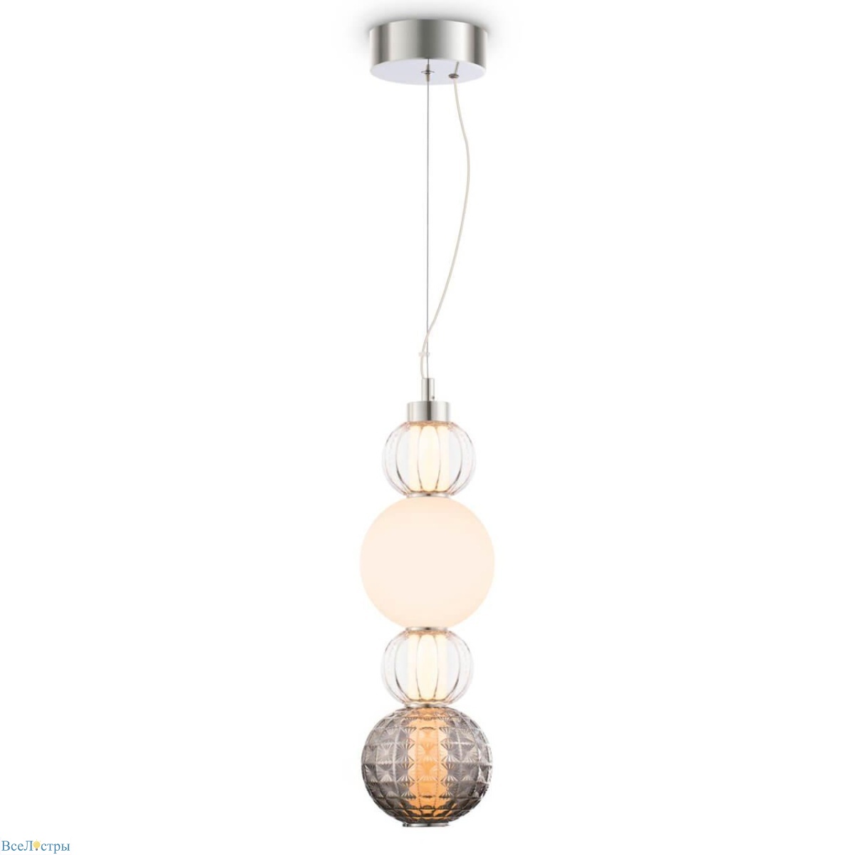 подвесной светодиодный светильник maytoni collar p069pl-l17ch3k