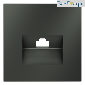 Накладка для розетки компьютерной RJ45 кат.6 Voltum S70 (титан) VLS001306