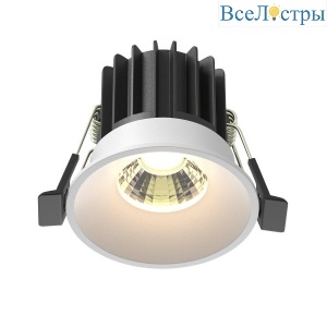 Встраиваемый светодиодный светильник Maytoni Round DL058-7W3K-W