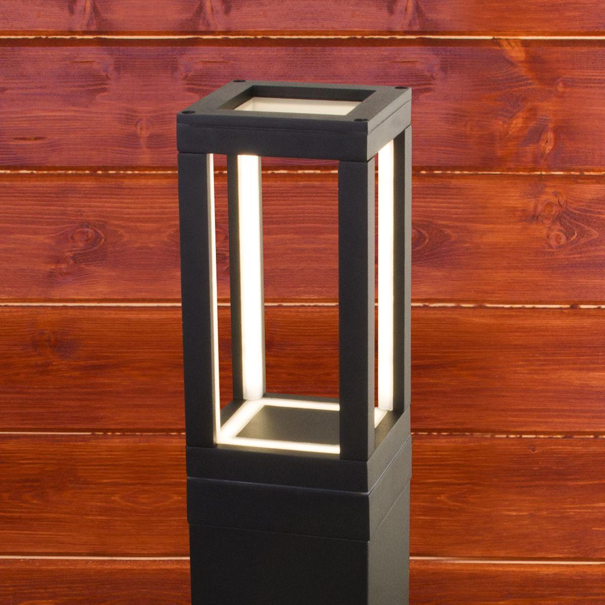 уличный светодиодный светильник elektrostandard frame 1529 techno led черный 4690389172380