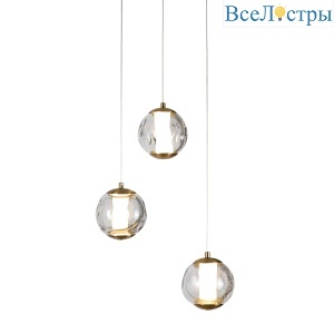 Подвесной светильник Delight Collection OD2437-3 gold/clear
