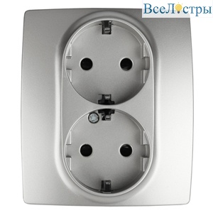 Розетка 2P+E Schuko со шторками Эра 12-2104-03 Б0014701