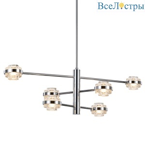 Люстра на штанге Delight Collection MD22030002 MX22030002-6A chrome/clear