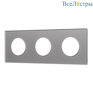 Рамка стеклянная на 3 поста Arlight FRM-GLARE-GC-3-GR 043840