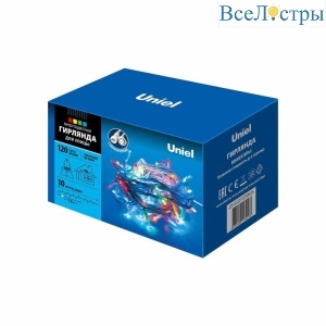 Уличная светодиодная гирлянда (UL-00007202) Uniel  220V разноцветный ULD-S1000-120/SWK Multi IP67
