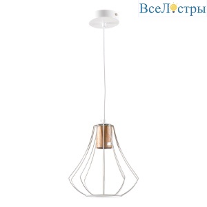 Подвесной светильник IMEX MD.9052-1-P-WH+WOOD