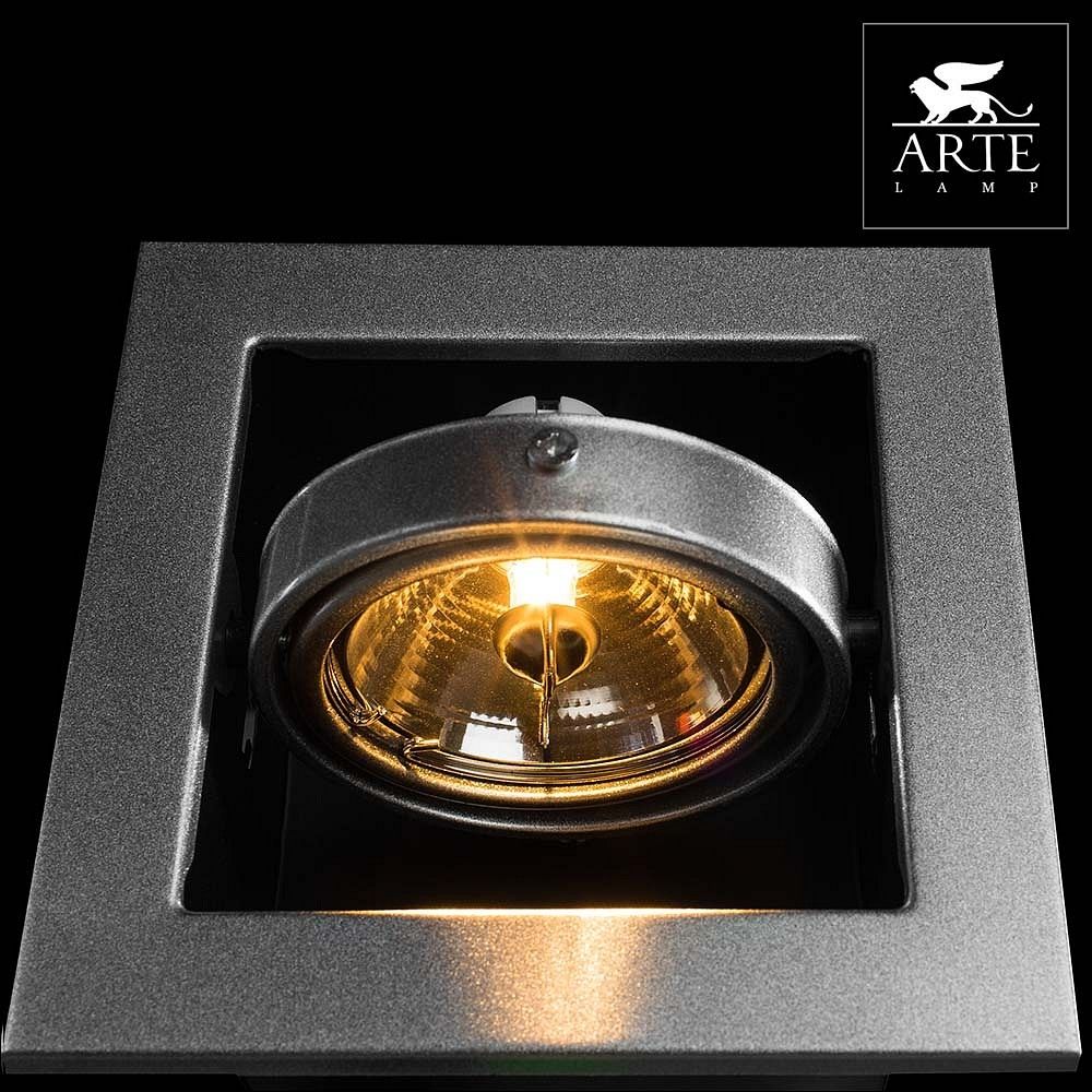 встраиваемый светильник arte lamp technika a5930pl-1si