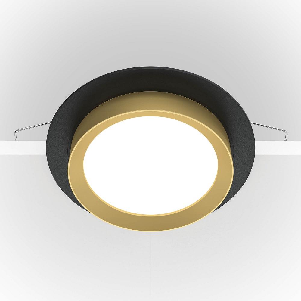 встраиваемый светильник maytoni hoop dl086-gx53-rd-bg