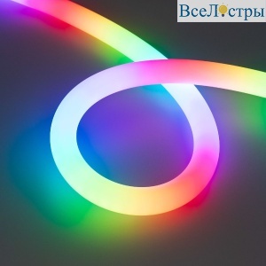 Светодиодная лента герметичная Arlight SPI-MOONLIGHT-TOP-F180-D25mm 12V RGB-PX2 360deg (20 W/m, IP65, 3535, 3m, wire x1) 037564
