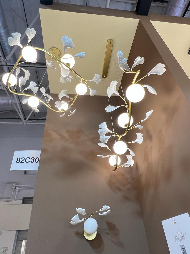 подвесная люстра crystal lux colibri sp4 gold