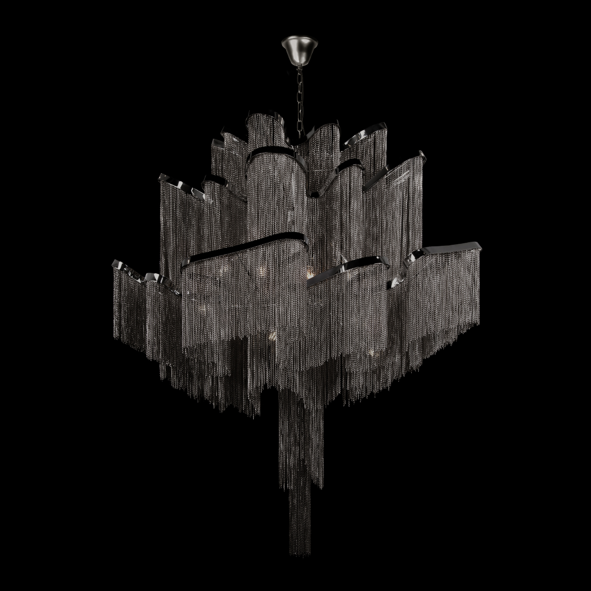 подвесная люстра loft it stream 10208/800 gunmetal