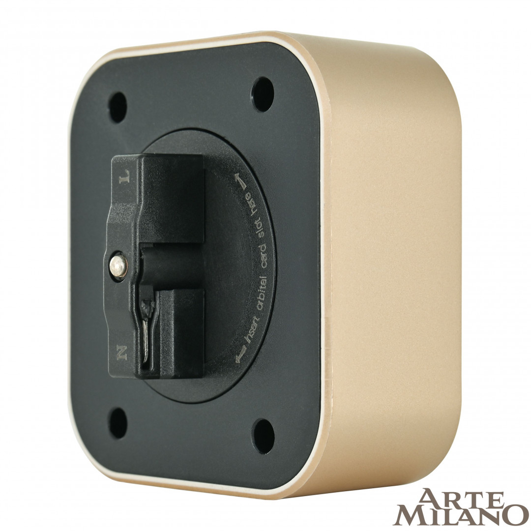 трековая розетка arte milano am-track-sockets 380022ts/usbx2 gold