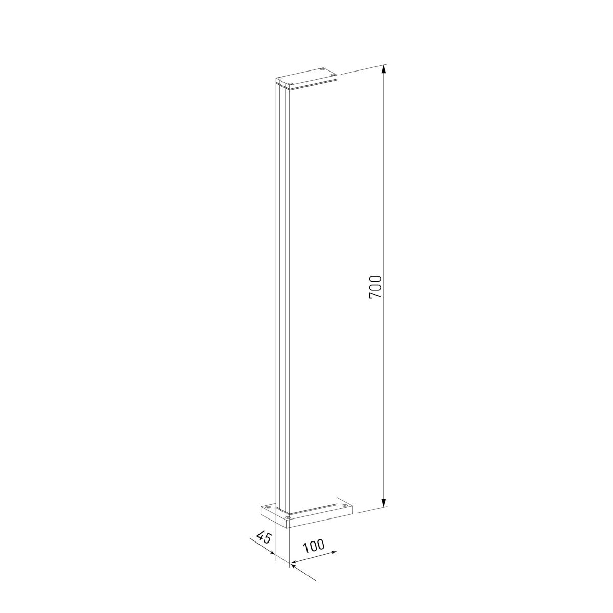 ландшафтный светильник elektrostandard flat 1538 techno led черный 4690389219221 a072089