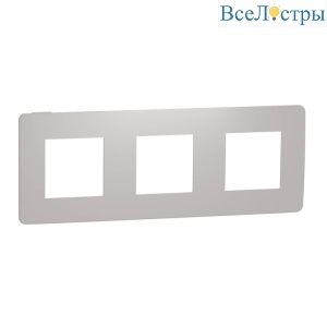 Рамка 3-постовая Schneider Electric Unica New NU280624