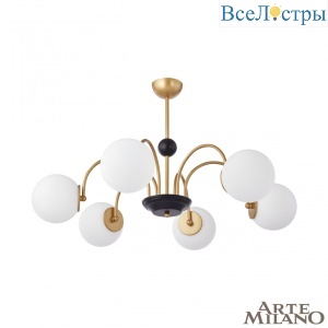 Люстра на штанге Arte Milano Napoli 312066/D850/6 BS/BK