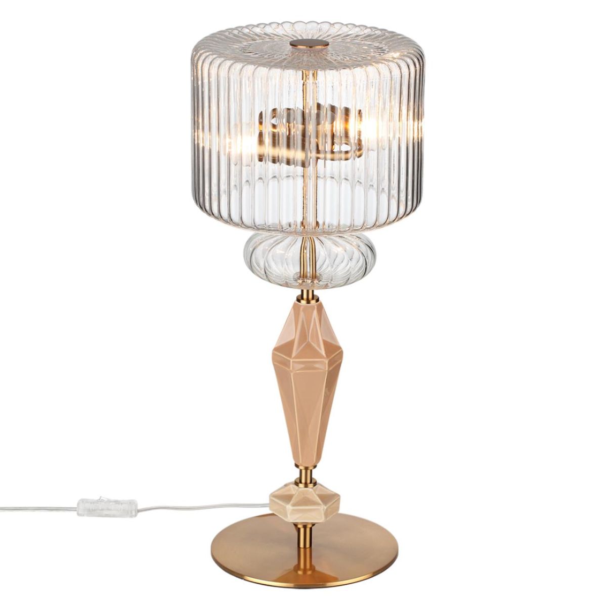 настольная лампа odeon light modern terra 5414/2t