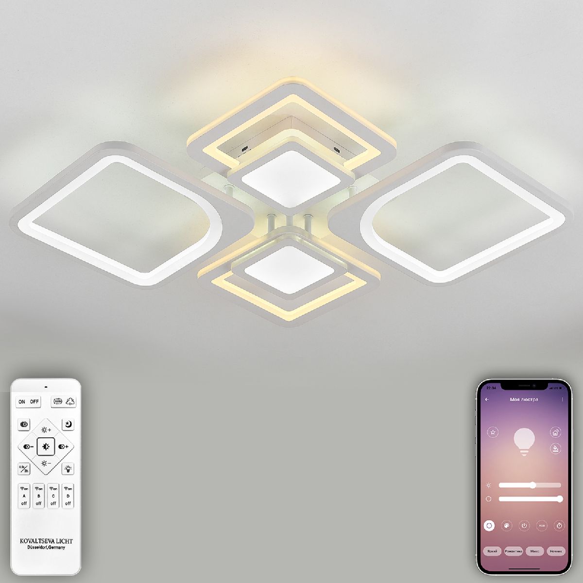 потолочная люстра natali kovaltseva mujus led lamps 81191
