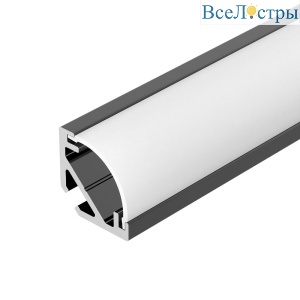 Алюминиевый профиль Arlight SL-KANT-H10-2000 BLACK 049014