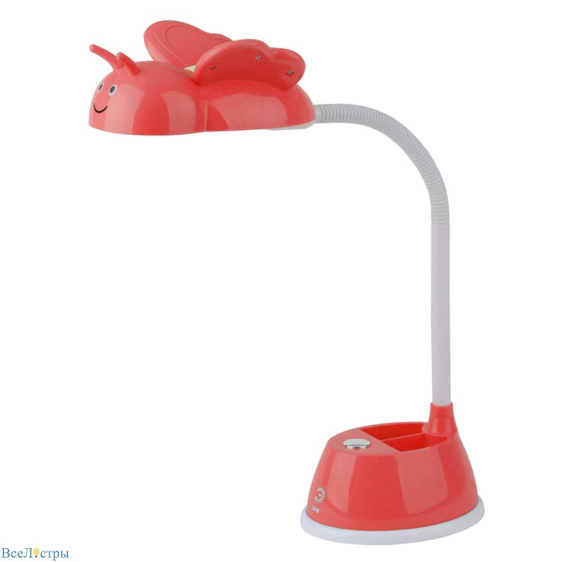 настольная лампа эра nled-434-6w-r б0031617