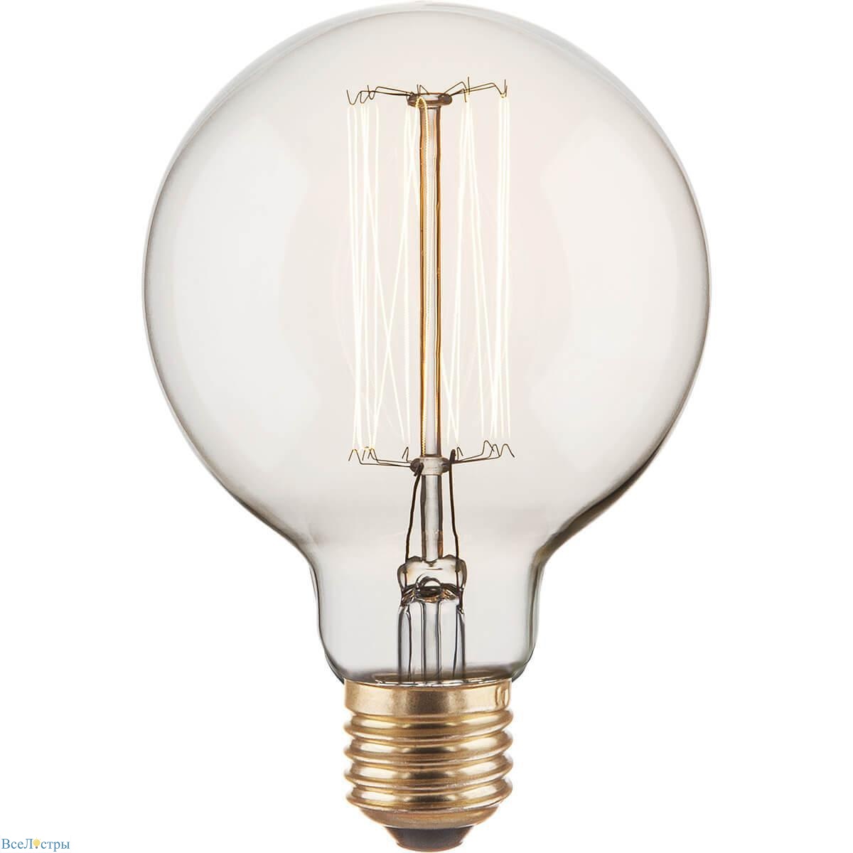 лампа накаливания elektrostandard диммируемая e27 60w прозрачная a034965