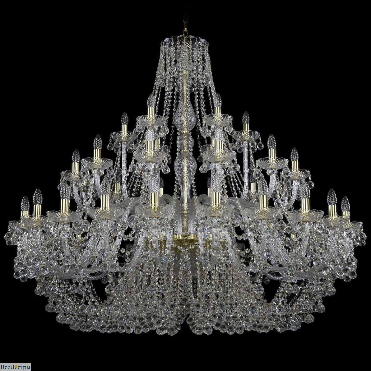 подвесная люстра bohemia ivele 1409/24+12+6/530 g