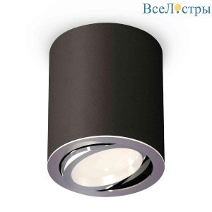 Комплект накладного светильника Ambrella light Techno Spot XS7422002 SBK/PSL черный песок/серебро полированное (C7422, N7003)