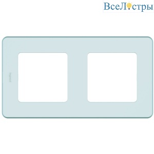 Рамка двухместная Legrand Inspiria 673945