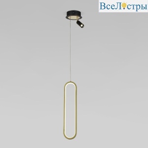 Подвесной светильник Eurosvet Spire 90269/1 черный/золото a060633