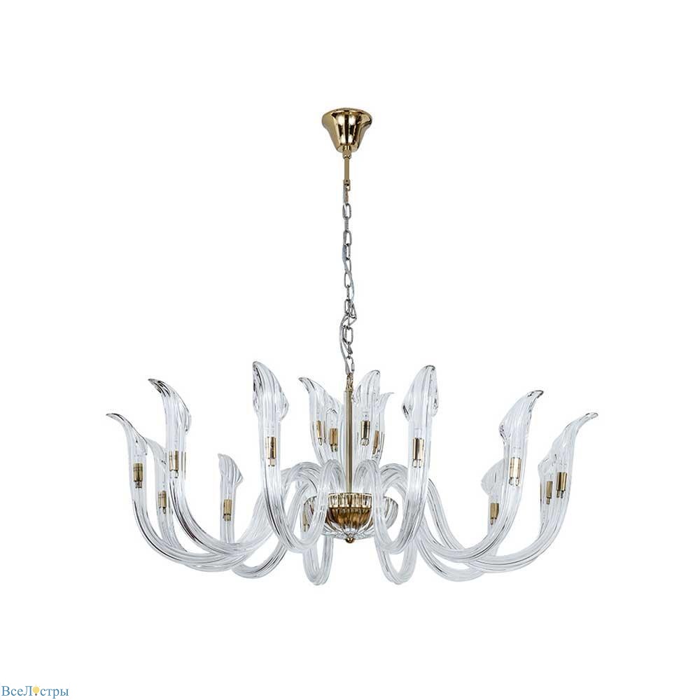 подвесная люстра newport 3654+12/c gold м0070041