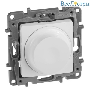 Диммер поворотный Legrand Etika без нейтрали 300W белый 672219