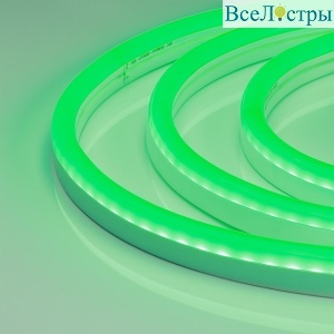 Светодиодная герметичная лента Arlight WAVE-SIDE-A120-12x25mm 230V Green (12 W/m, IP67, 50m, wire x2) 051944