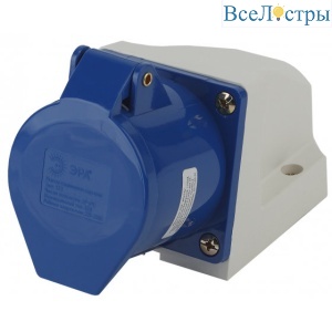 Розетка ЭРА R(OUT)-32-2P-PE-IP44 стационарная наружная 123 2Р+РЕ 32А 220В IP44 Б0032877