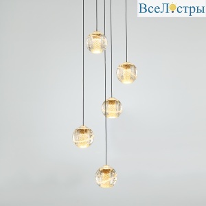 Каскадная люстра Delight MD22001052-5A gold
