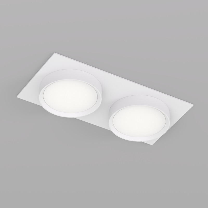 встраиваемый светильник denkirs flat dk2092-wh