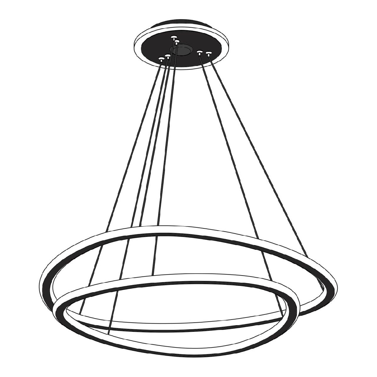подвесная люстра citilux тrio cl215b061e