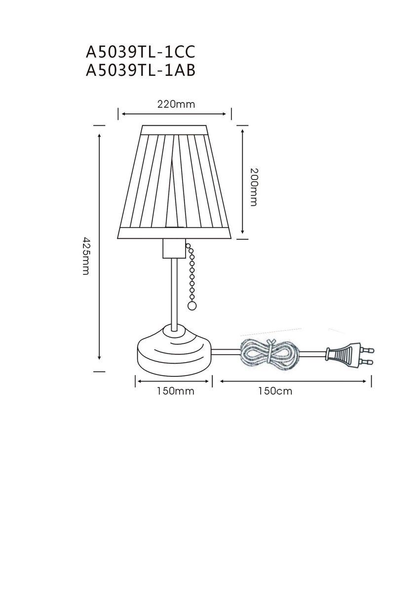 настольная лампа arte lamp marriot a5039tl-1cc