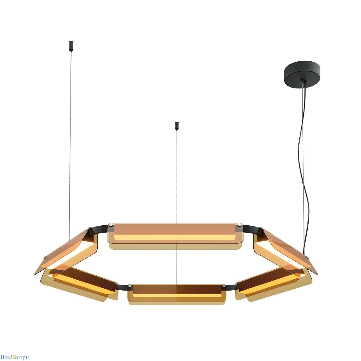 подвесная люстра maytoni flat mod296pl-l60bc3k