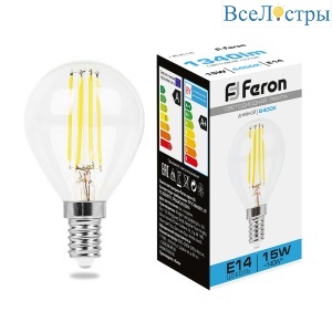 Лампа светодиодная Feron LB-515 Шарик E14 15W 6400K 38251