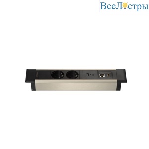 Блок розеток 41T (2 секции, USB + type C + RJ45 + HDMI) Mebax 00-00002593