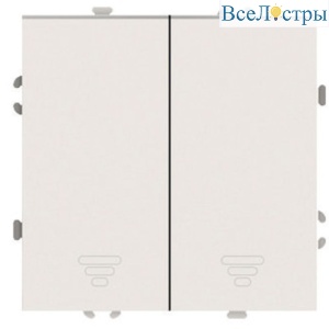 Выключатель 2-кл.самовозвр. (механизм) Stekker Эмили RSW10-5113-08 кашемир soft touch 50365