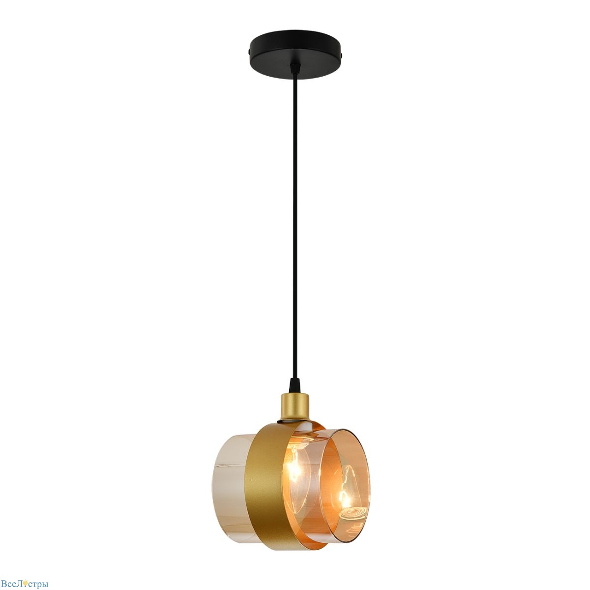 подвесной светильник escada hurricane 1139/1p black/gold