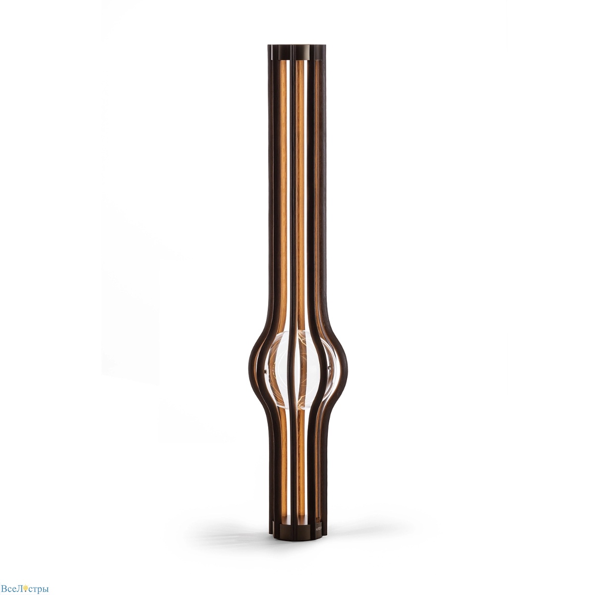 торшер delight collection ashaa mj60911f/b nut-brown