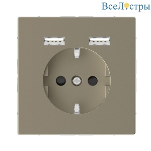 Розетка компьютерная USBx2 Schneider Electric Merten D-Life MTN2366-6033